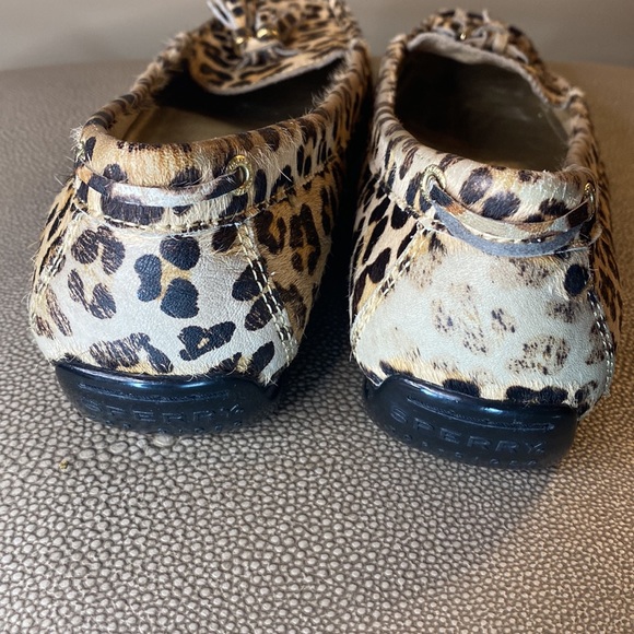 Sperry Top Sider Leopard Print Slip On Loafers Size 7 - Picture 4 of 9